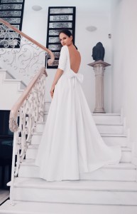 hera white long wedding dress