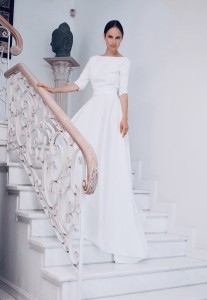 hera white long wedding dress