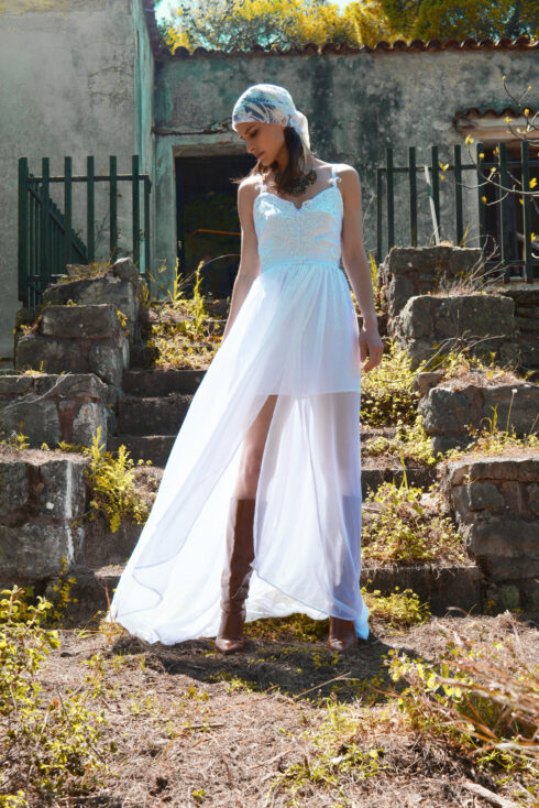 hera white maxi bridal dress