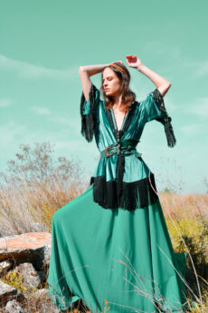 hera emerald boho jacket