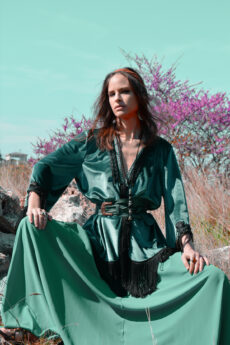 hera emerald boho jacket