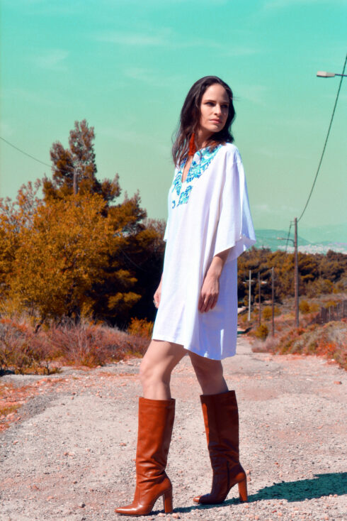 hera mini kaftan dress