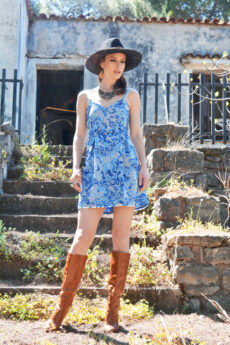 hera mini embroidered dress