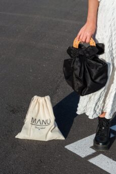 manu black bag