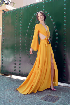 hera yellow maxi dress