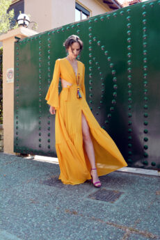 hera yellow maxi dress