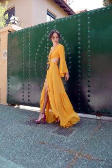 hera yellow maxi dress