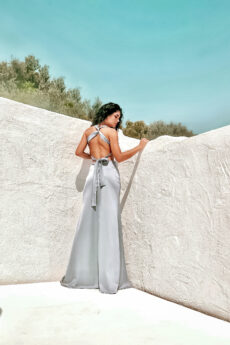 hera light blue maxi dress