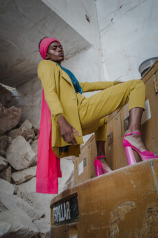 hera mustard suit