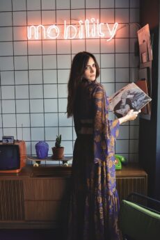 h-era maxi purple dress