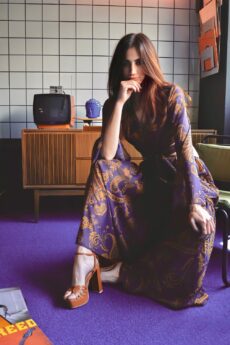 h-era maxi purple dress