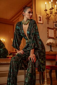 h-era sheer velvet set