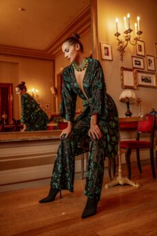 h-era sheer velvet set