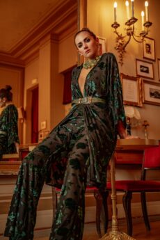h-era sheer velvet set