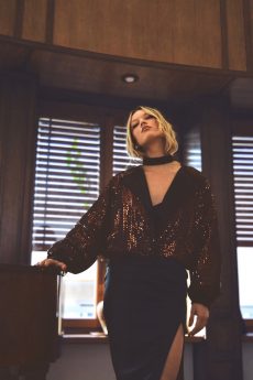 h-era sequin bomber