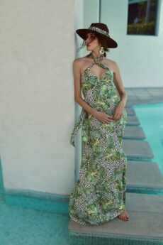 h-era printed dress