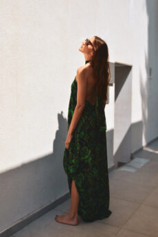 h-era halter neck dress