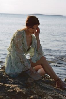 h-era mint lace dress