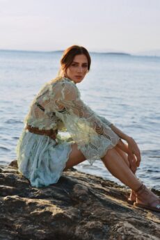 h-era mint lace dress