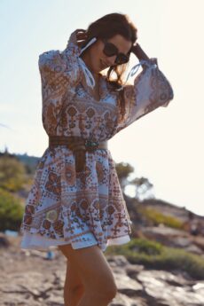 h-era embroidered dress