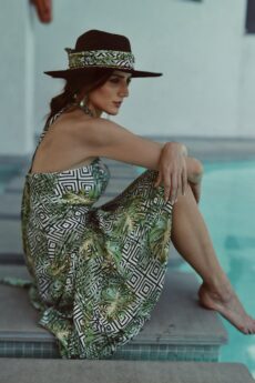 h-era printed dress