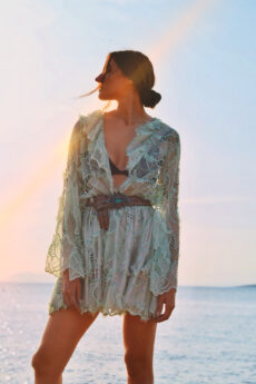 h-era mint lace dress