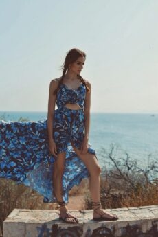 h-era flower printed dress