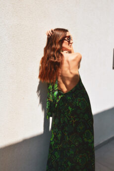 h-era halter neck dress